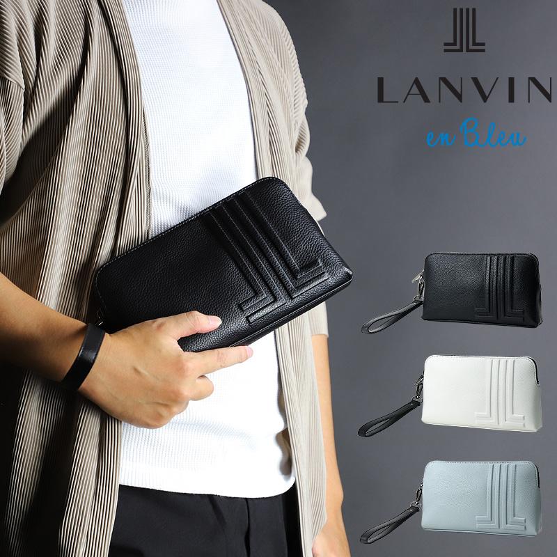 LANVIN en Bleu ランバンオンブルー Timbre タンブル クラッチ LANVIN en Bleu ランバンオンブルー Timbre タンブル クラッチ