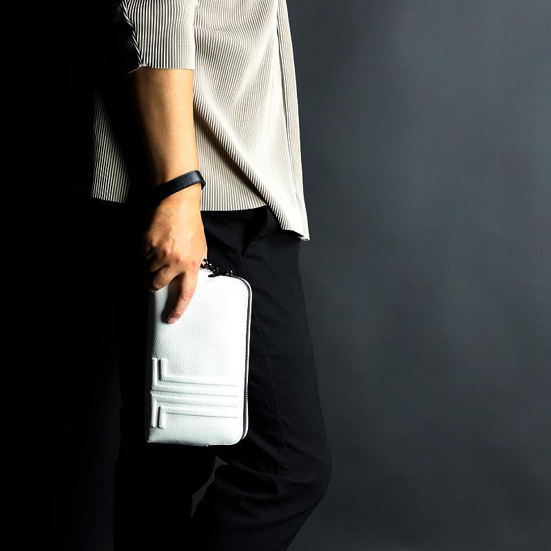 LANVIN en Bleu ランバンオンブルー Timbre タンブル クラッチ LANVIN en Bleu ランバンオンブルー Timbre タンブル クラッチ