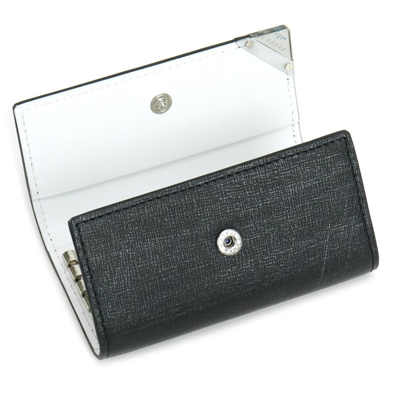 LANVIN en Bleu ランバンオンブルー アクア キーケース 4連 牛革 本革