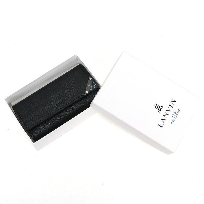 LANVIN en Bleu ランバンオンブルー アクア キーケース 4連 牛革 本革
