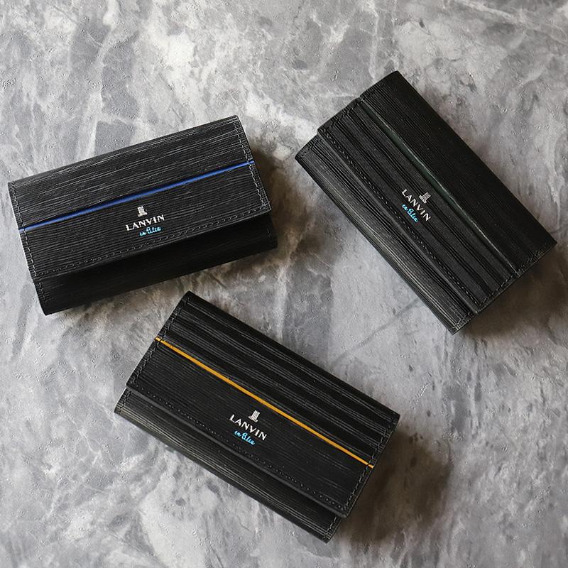 LANVIN en Bleu ランバンオンブルー ロージュ キーケース 4連 牛革 本