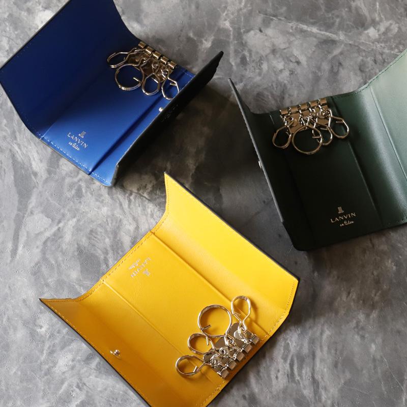 LANVIN en Bleu ランバンオンブルー ロージュ キーケース 4連 牛革 本