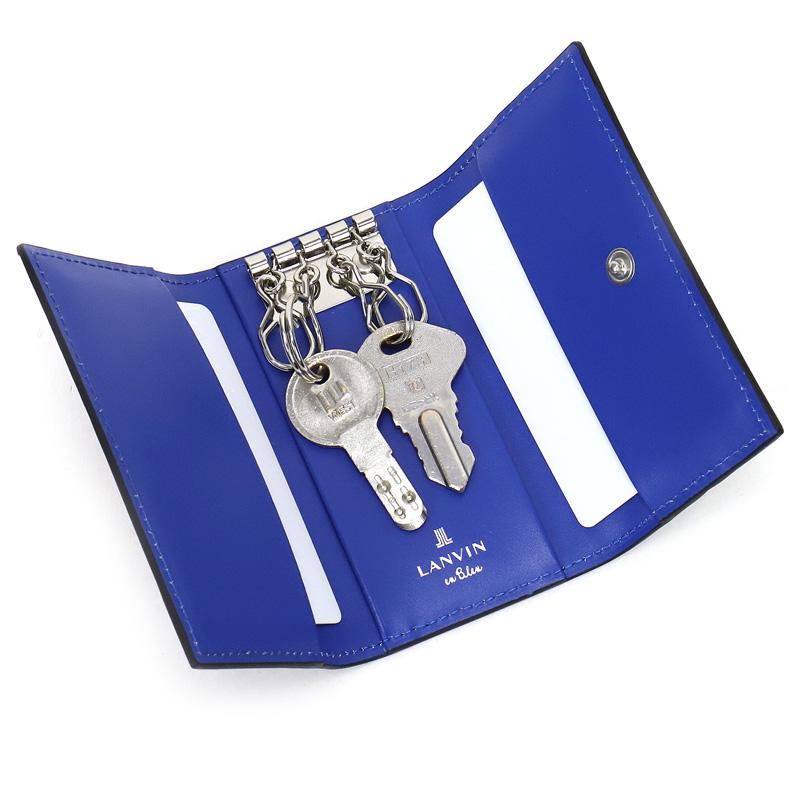 LANVIN en Bleu ランバンオンブルー ロージュ キーケース 4連 牛革 本
