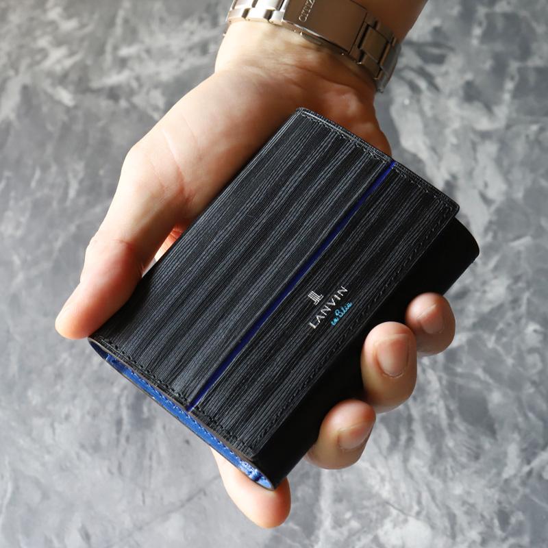 LANVIN en Bleu ランバンオンブルー ロージュ 三つ折り財布 小銭入れ