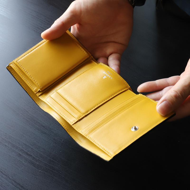 LANVIN en Bleu ランバンオンブルー ロージュ 三つ折り財布 小銭入れ