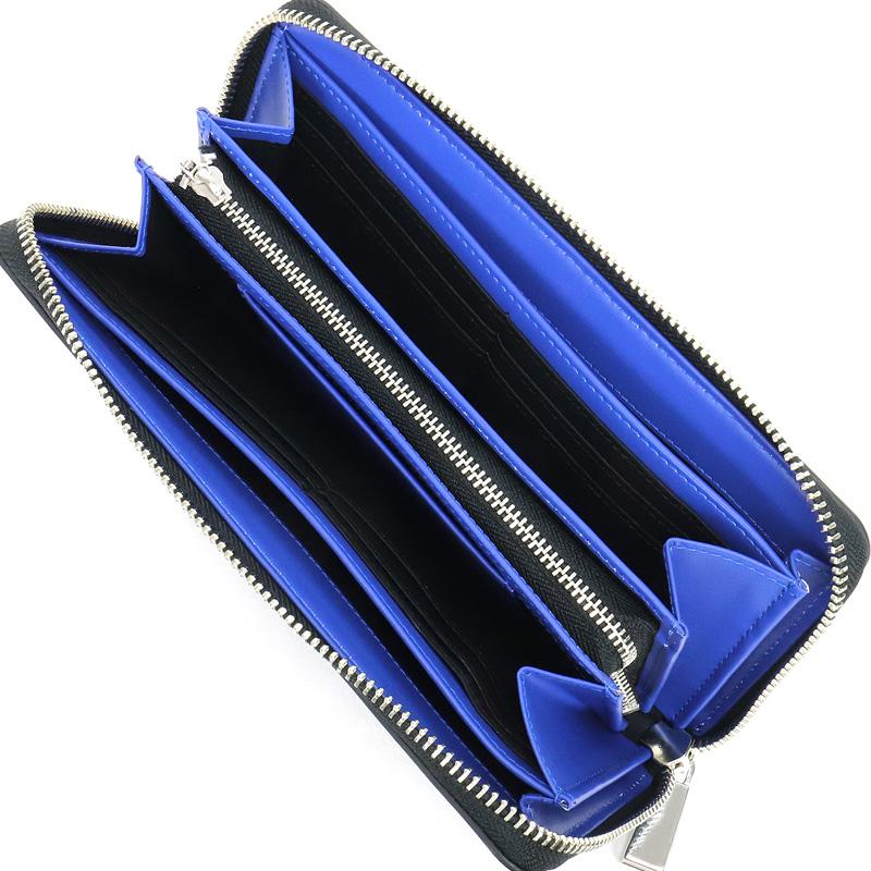 LANVIN en Bleu ネイビー 長財布 箱付き LANVIN en Bleu ランバンオンブルー ロージュ ラウンドファスナー長