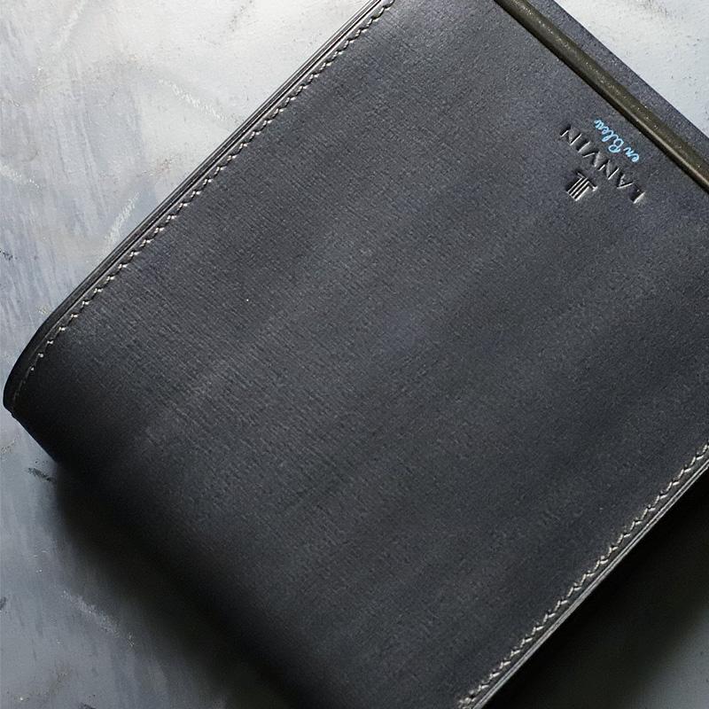 LANVIN en Bleu ランバンオンブルー 二つ折り財布 レノア小物 小銭入れ