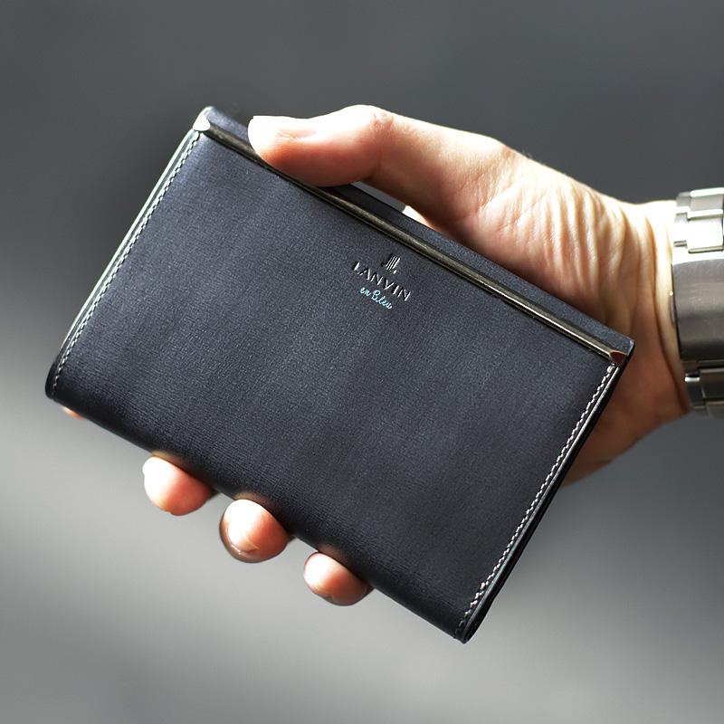 LANVIN en Bleu ランバンオンブルー 二つ折り財布 レノア小物 LANVIN en Bleu ランバンオンブルー 二つ折り財布 レノア小物
