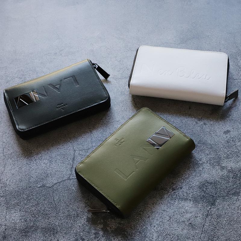 LANVIN en Bleu ランバンオンブルー ディアブロ 二つ折り財布 ミドル