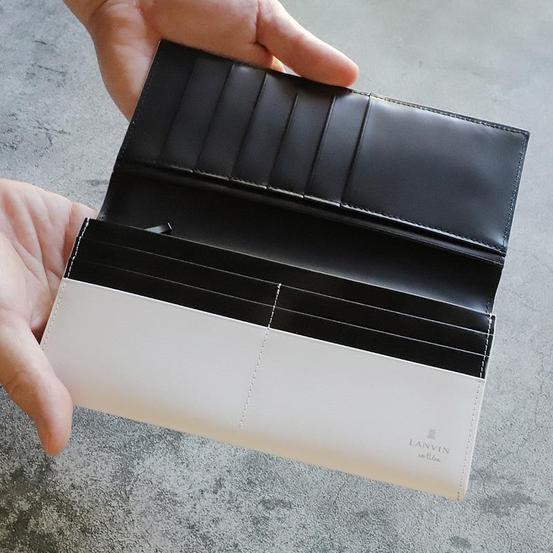 LANVIN en Bleu ランバンオンブルー ディアブロ 長財布 小銭入れあり