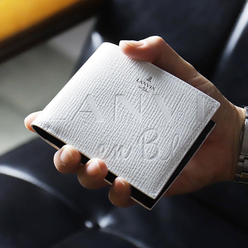 LANVIN en Bleu ランバンオンブルー 二つ折り財布 バトラー小物 札入れ