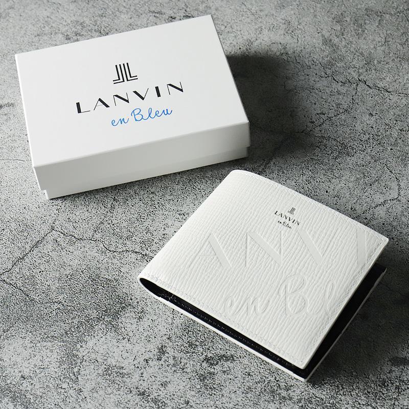 LANVIN en Bleu ランバンオンブルー 二つ折り財布 バトラー小物 札入れ