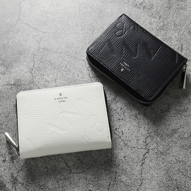 LANVIN en Bleu ランバンオンブルー 二つ折り財布 バトラー小物 ミドル