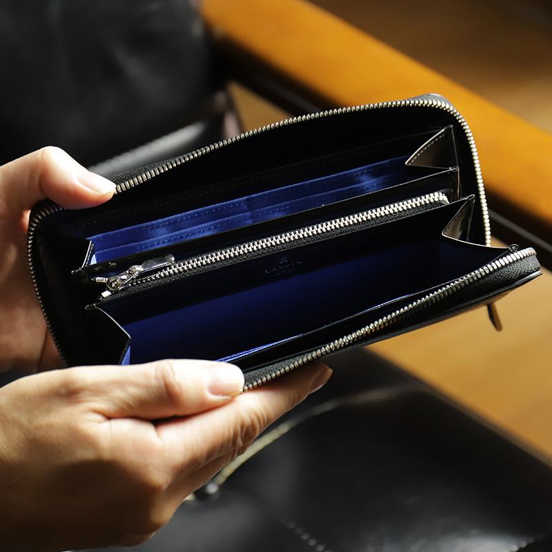 LANVIN en Bleu ランバンオンブルー ラウンドファスナー長財布