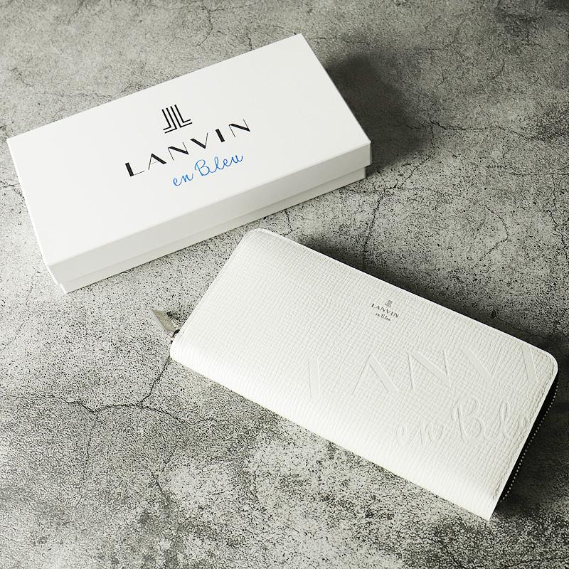 LANVIN en Bleu ランバンオンブルー ラウンドファスナー長財布