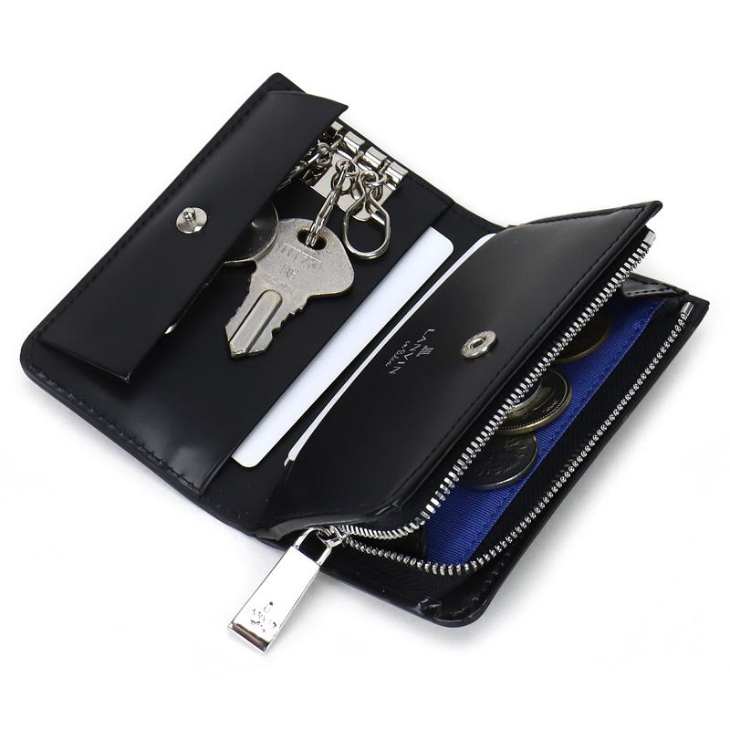 LANVIN en Bleu ランバンオンブルー フィズ キーケース 4連 コイン