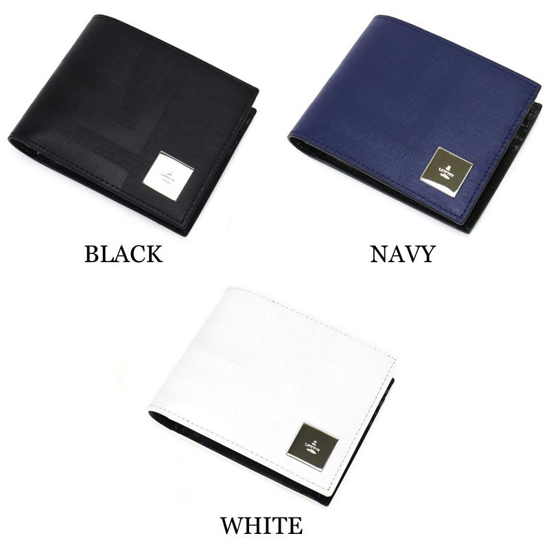 LANVIN en Bleu ランバンオンブルー フィズ 二つ折り財布 小銭入れあり