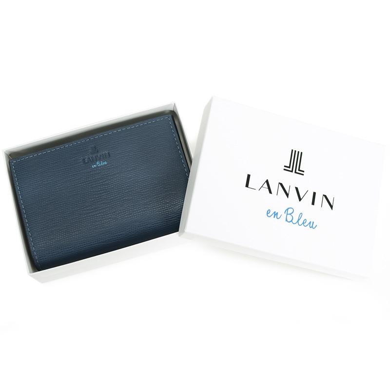 LANVIN en Bleu ランバンオンブルー スタンパ ミドルウォレット セミ長