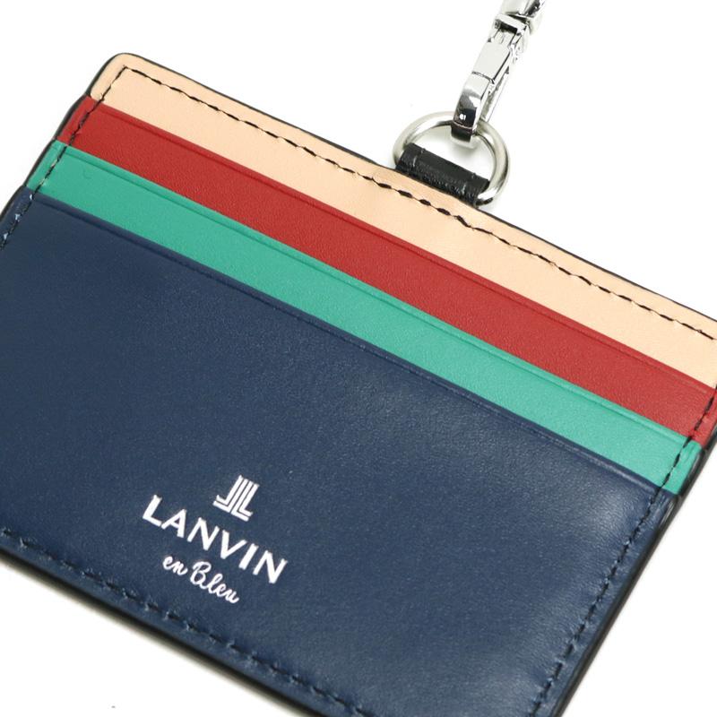 LANVIN en Bleu ランバンオンブルー スタンパ IDカードホルダー カードケース パスケース レザー 牛革 革小物 522606 メンズ LANVIN en Bleu ランバンオンブルー スタンパ IDカードホルダー カードケース パスケース レザー 牛革 革小物 522606 メンズ