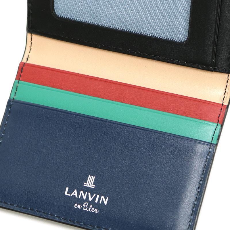 LANVIN en Bleu ランバンオンブルー スタンパ パスケース 定期入れ