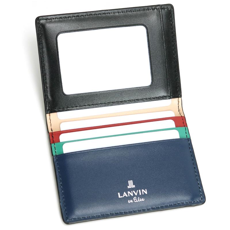 LANVIN en Bleu ランバンオンブルー スタンパ パスケース 定期入れ