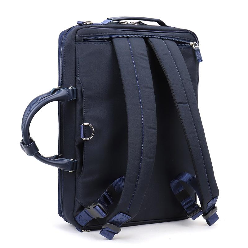 LANVIN en Bleu ランバンオンブルー HOMES ホームズ ビジネスバッグ リュック ショルダーバッグ 3WAY ブリーフケース 2ルーム B4 A4 PC収納 撥水 523512 メンズの画像