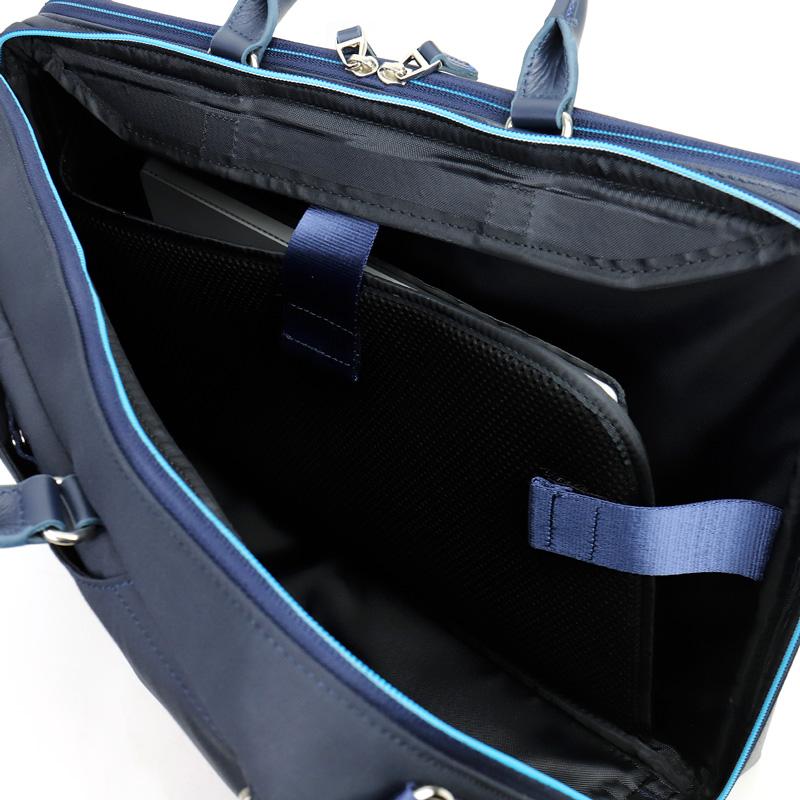 LANVIN en Bleu ランバンオンブルー HOMES ホームズ ビジネスバッグ リュック ショルダーバッグ 3WAY ブリーフケース 2ルーム B4 A4 PC収納 撥水 523512 メンズの画像