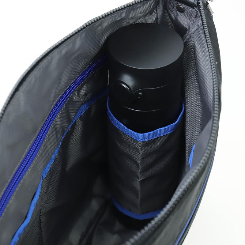 LANVIN en Bleu ランバンオンブルー LILLE リール ショルダーバッグ 斜め掛けバッグ A4 ナイロン 牛革 軽量 撥水 530113 メンズ レディースの画像
