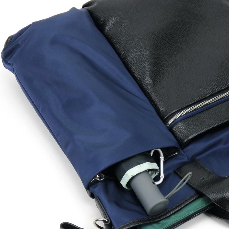 LANVIN en Bleu ランバンオンブルー SAINT2 サント2 ショルダーバッグ 斜め掛け トートバッグ ヘルメットバッグ B4 ナイロン 一部牛革 545103 メンズ レディースの画像