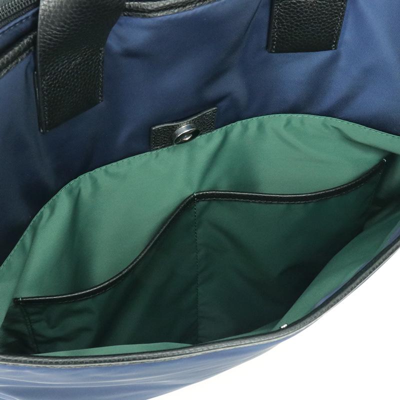 LANVIN en Bleu ランバンオンブルー SAINT2 サント2 ショルダーバッグ 斜め掛け トートバッグ ヘルメットバッグ B4 ナイロン 一部牛革 545103 メンズ レディースの画像