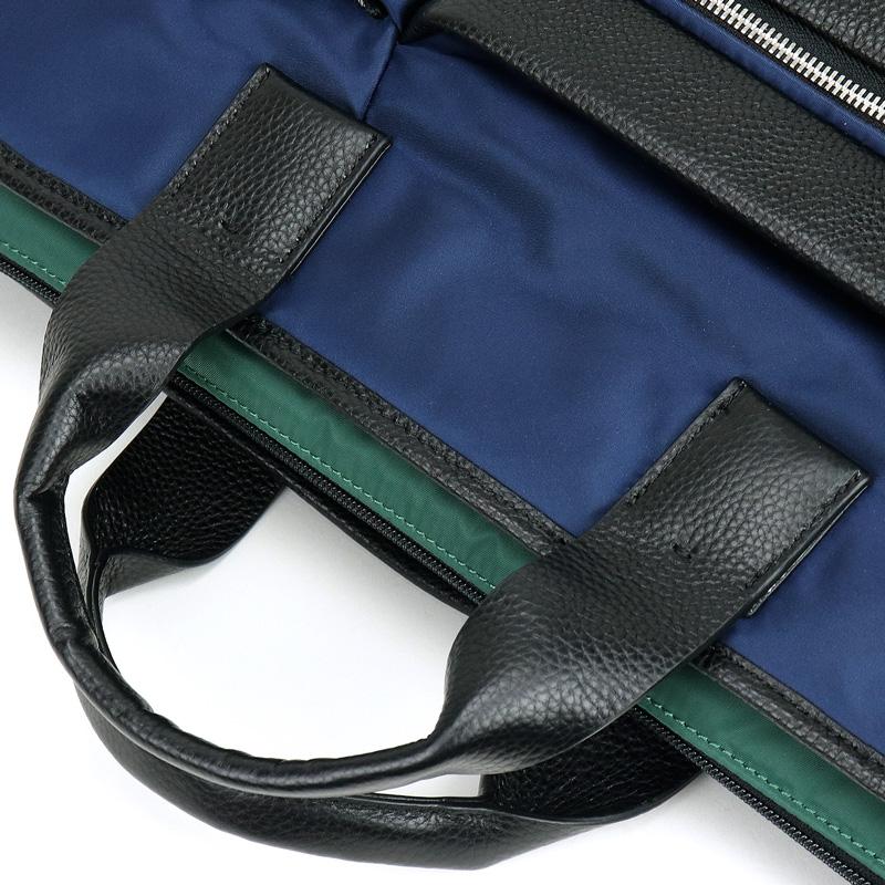 LANVIN en Bleu ランバンオンブルー SAINT2 サント2 ショルダーバッグ 斜め掛け トートバッグ ヘルメットバッグ B4 ナイロン 一部牛革 545103 メンズ レディースの画像