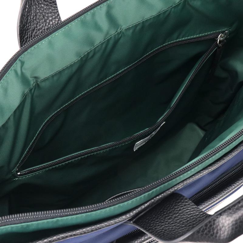 LANVIN en Bleu ランバンオンブルー SAINT2 サント2 ショルダーバッグ 斜め掛け トートバッグ ヘルメットバッグ B4 ナイロン 一部牛革 545103 メンズ レディースの画像
