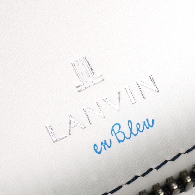 LANVIN en Bleu ランバンオンブルー ディジョン ミドルウォレット セミ長財布 二つ折り財布 小銭入れあり 札入れ ウォレット レザー 牛革 革小物 546604 メンズ｜watermode｜08