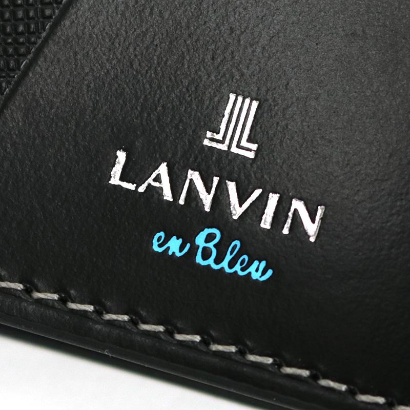 LANVIN en Bleu ランバンオンブルー パーシャル 二つ折り財布 小銭入れあり 札入れ ウォレット レザー 牛革 革小物 555613 メンズ｜watermode｜09