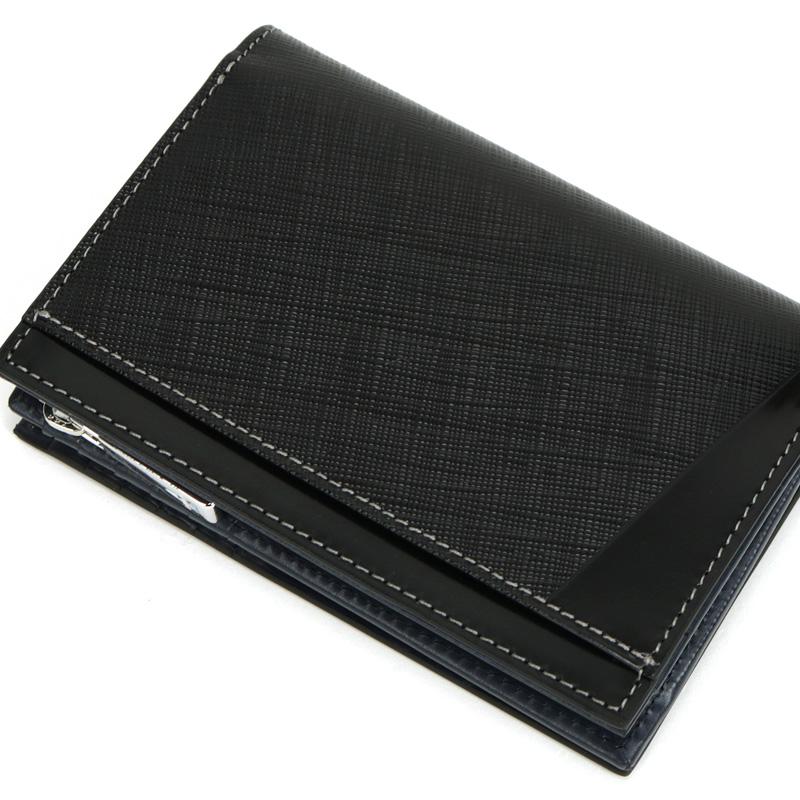 LANVIN en Bleu ランバンオンブルー パーシャル ミドルウォレット セミ