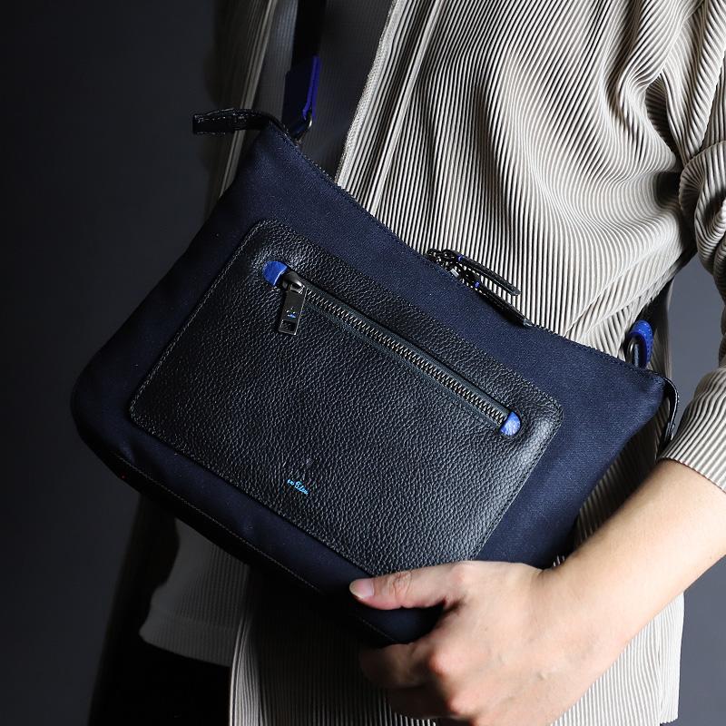 LANVIN en Bleu ランバンオンブルー Lana ラナ ショルダーバッグ 斜め掛けバッグ B5 撥水 軽量 557102 メンズ レディース｜watermode｜08