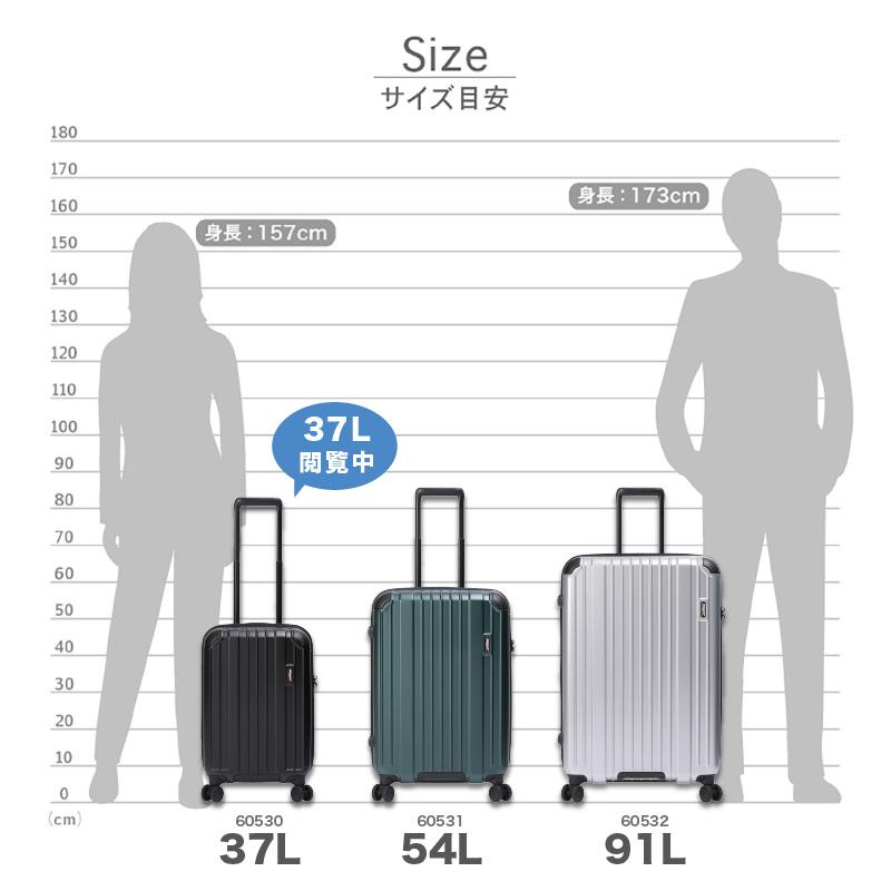 BERMAS（バーマス） スーツケース キャリーケース 37L 48cm 2.8kg 1泊