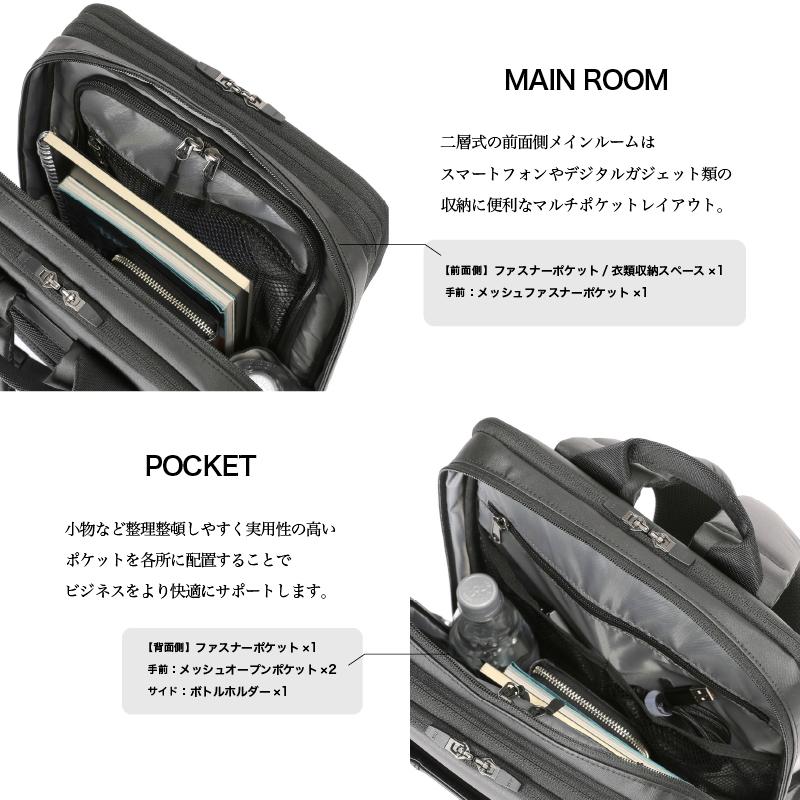 BERMAS バーマス Dulite Flex リュック 2層リュック ビジネスリュック