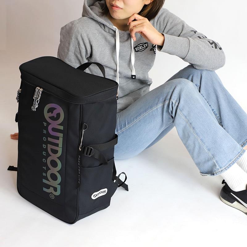 【商品レビュー記入で+5%】OUTDOOR PRODUCTS アウトドアプロダクツ スクエアリュック リュックサック デイパック バックパック スクールリュック ODA015 メンズ レディース 男女兼用 30L 大容量 A3 普段使い 通勤 通学 学生 高校生 中学生 大学生 男子 女子 おしゃれ かわいい OUTDOOR PRODUCTS（アウトドアプロダクツ） スクエアリュック