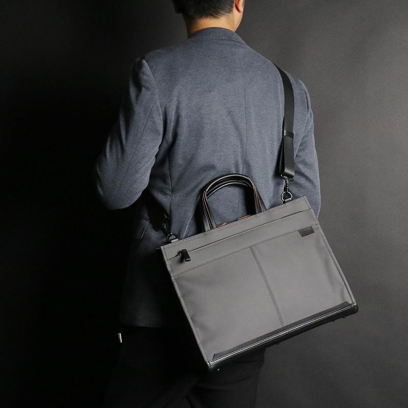 TAKEO KIKUCHI タケオキクチ SLAD スラッド ビジネスバッグ ブリーフケース 2WAY ショルダーバッグ B4 A4 PC収納 合皮 一部牛革 ビジカジ 703522 メンズ 正規品の画像