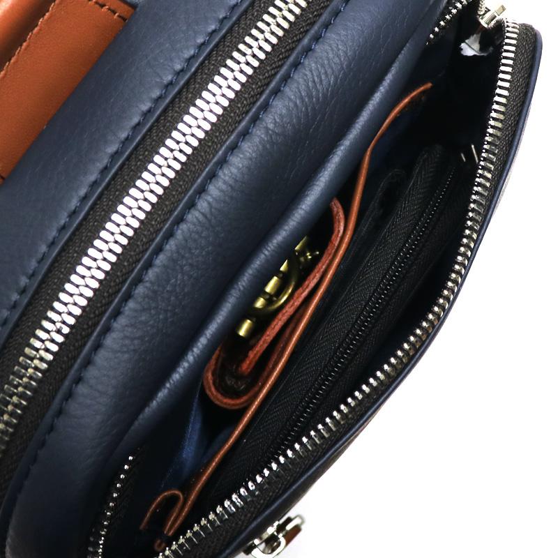 TAKEO KIKUCHI タケオキクチ SAUVAGE ソバージュ ボディバッグ ワンショルダーバッグ 斜め掛けバッグ 軽量 牛革 本革 イタリアンレザー 717911 メンズ 正規品の画像