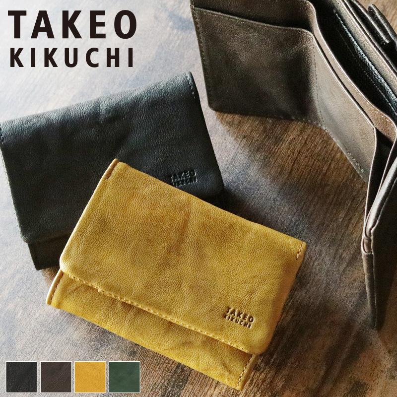 TAKEO KIKUCHI タケオキクチ OYSTE オイスター 三つ折り財布 TAKEO KIKUCHI タケオキクチ OYSTE オイスター 三つ折り財布