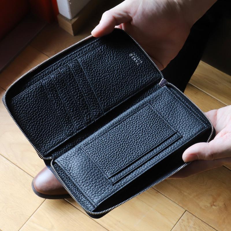TAKEO KIKUCHI（タケオキクチ） BILL ビル ラウンドファスナー長財布