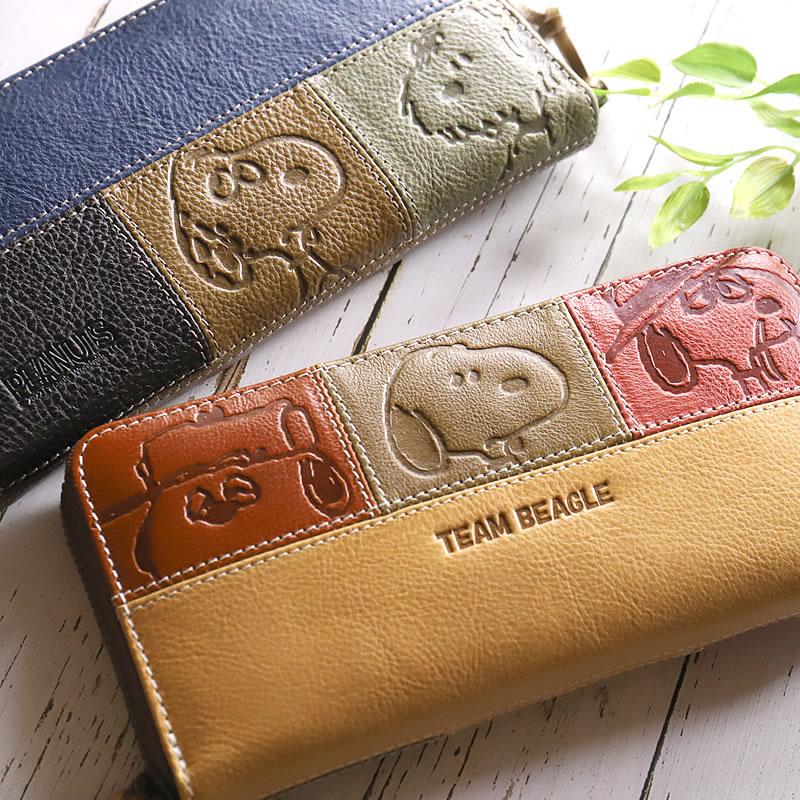 SNOOPY PEANUTS スヌーピー ラウンドファスナー長財布 札入れ SNOOPY PEANUTS スヌーピー ラウンドファスナー長財布 札入れ