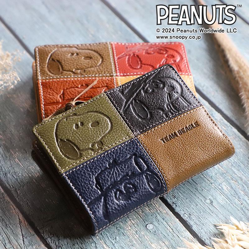 PEANUTS TEAM BEAGLE 二つ折り財布 SNOOPY（スヌーピー） TEAM BEAGLE チームビーグリ 二つ折り財布 小銭