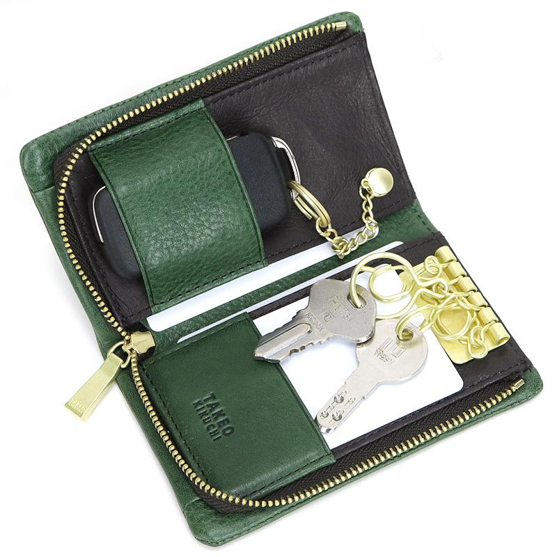 【新品・稀少品】BRIEFING✖フェリージ　マルチケース/キーケースオリーブ TAKEO KIKUCHI（タケオキクチ） SOPHIA ソフィア キーケース 5連