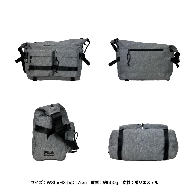 FILA（フィラ） ショルダーバッグ 斜め掛けバッグ 舟形ショルダー A4