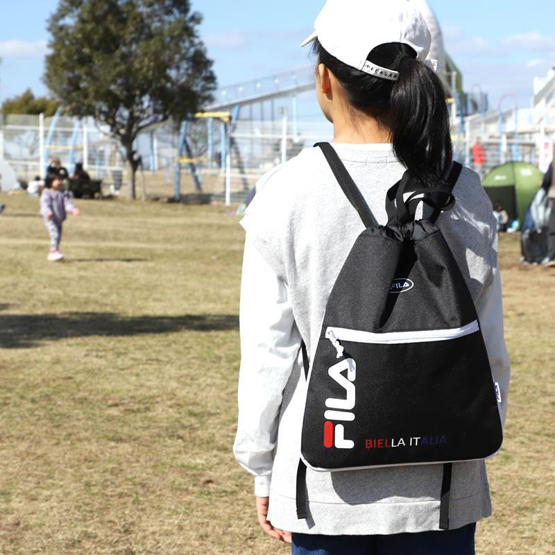 FILA フィラ サンディ ナップサック A4 マチ拡張 ネームタグ付き 7810 