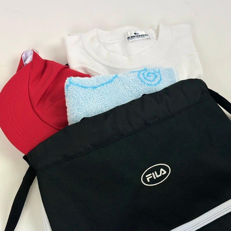 FILA（フィラ） サンディ ナップサック A4 マチ拡張 ネームタグ付き