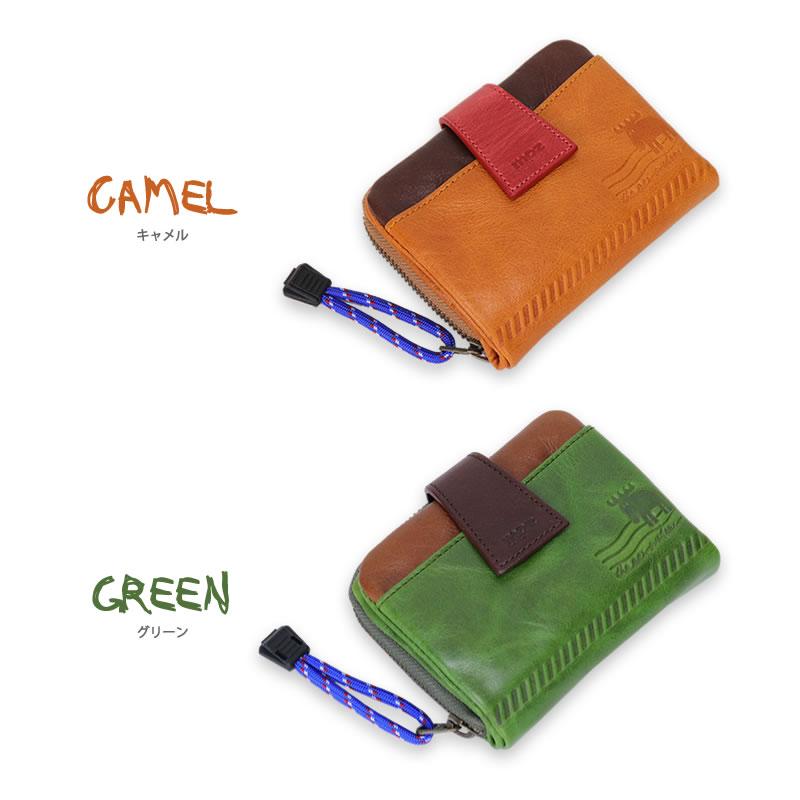 moz（モズ） Air Mail エアメール 二つ折り財布 小銭入れあり